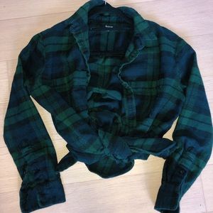 Madwell green & blue soft flannel